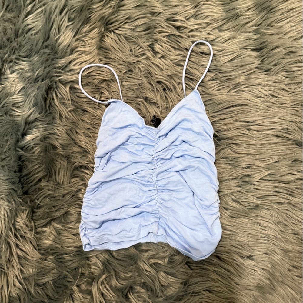 NWOT Forever 21 Ruched Tank - Size Small | Color: Blue